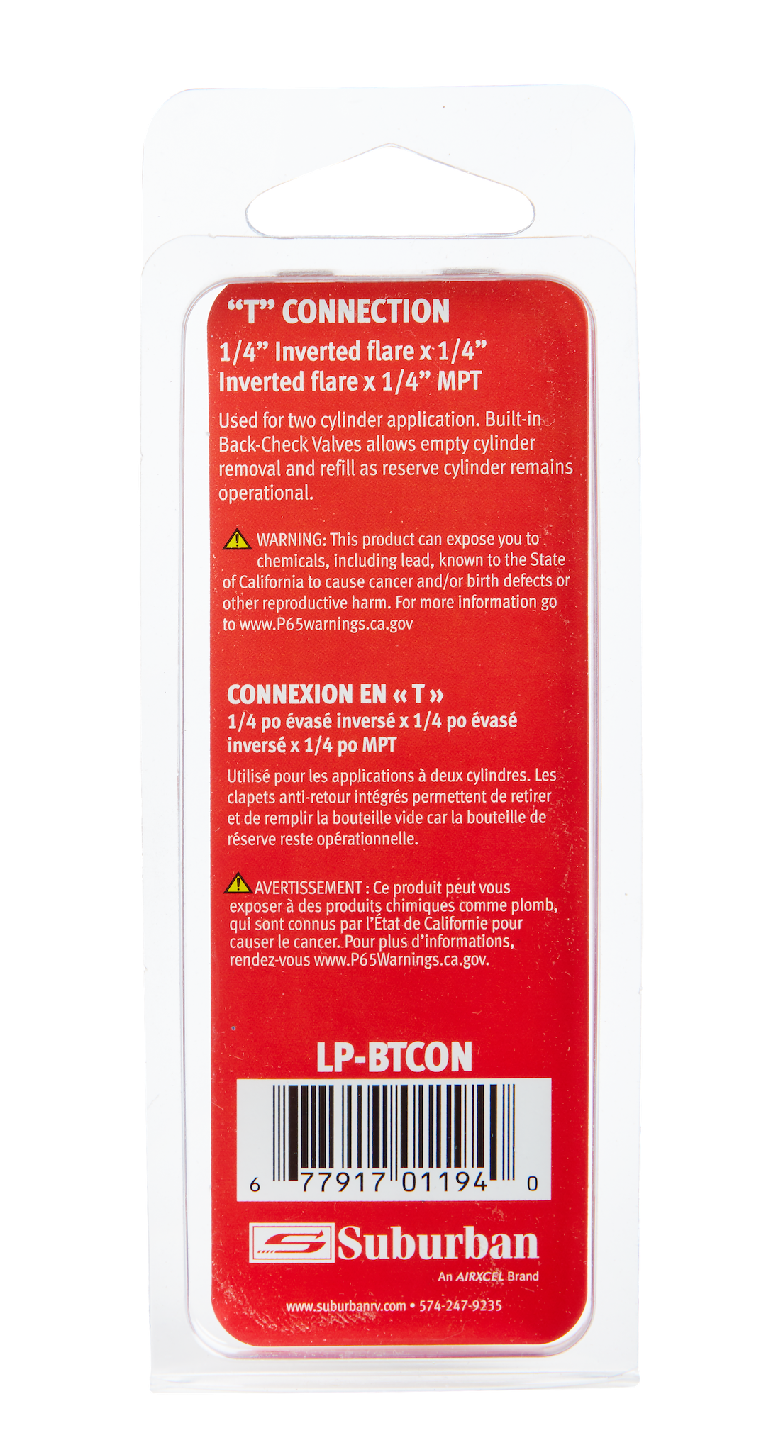 Suburban Mfg 523016 Propane Adapter Fitting||523016_2.Png||87||s6u523016||2219365