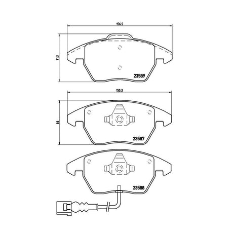 Product of Brembo P85075 Brake Pad - Set Of 4 