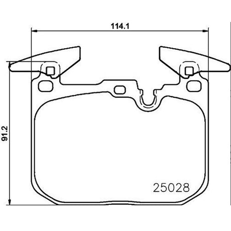 Product of Brembo P06096 Brake Pad - Set Of 4 