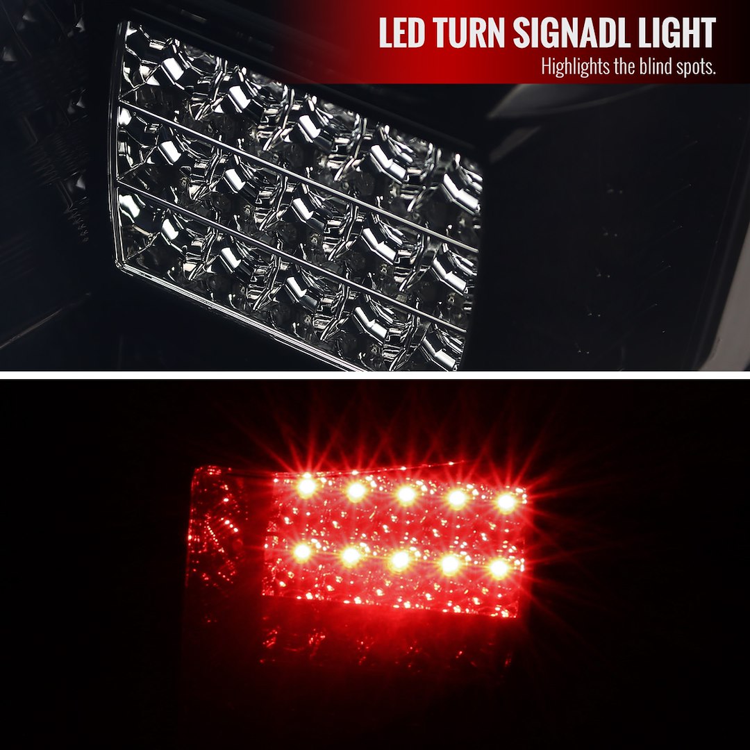 Product of Spec-D Tuning LT-F15018BBLED-TM Tail Light Assembly 