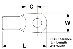 Pacer Marine Tae2-56r-2 Battery Cable Eyelet||closed-End-Lug-Diagram.Png||86||pcrtae256r2||2345173