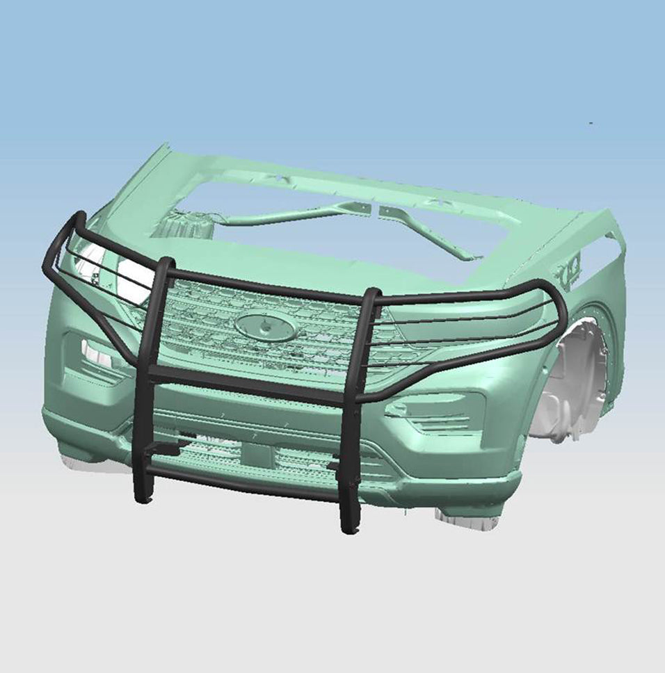Product of Black Horse Offroad 17FJ31MA Grille Guard Modular Black Powder Coated 