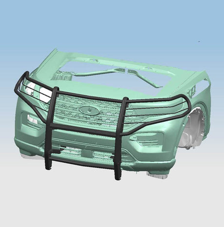 Product of Black Horse Offroad 17FJ31MA Grille Guard Modular Black Powder Coated 