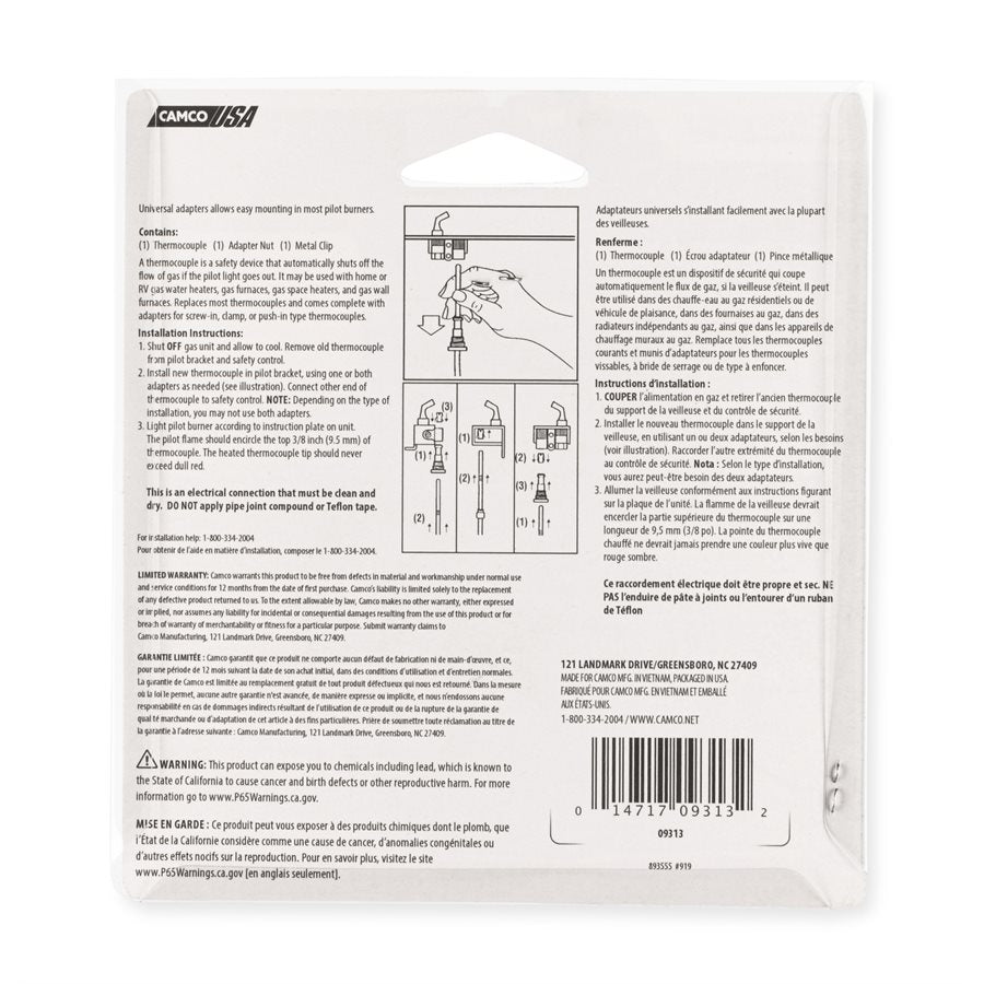 Product of Camco 09313 Thermocouple