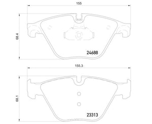 Product of Hella 355015261 Brake Pad - 