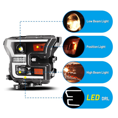 Product of Winjet Chwj-0427-B Headlight Assembly