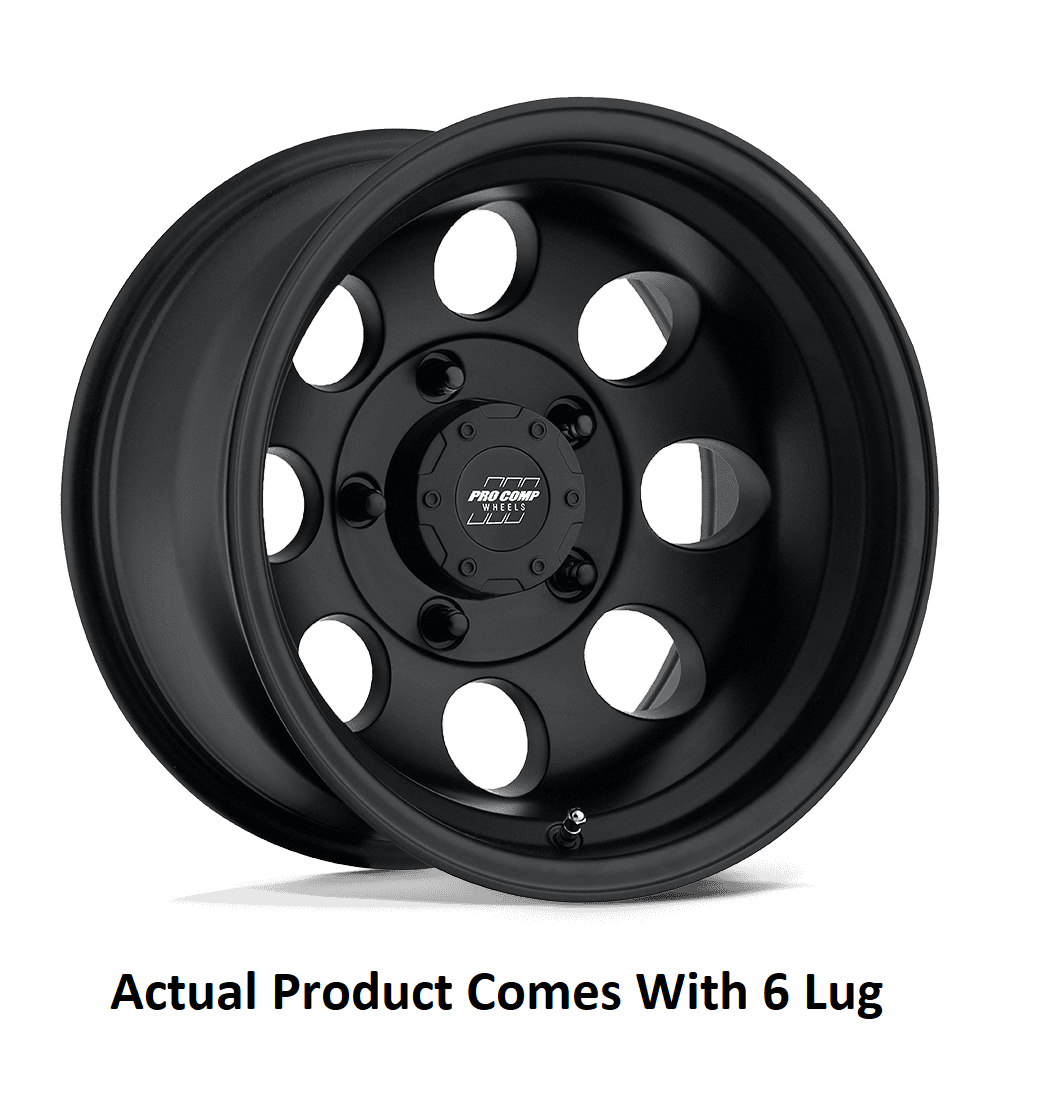 Product of Pro Comp Wheels 15x8 Flat Black Wheel - 6x5.50 Bolt Pattern 