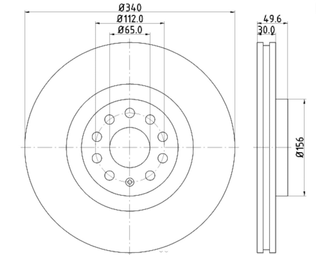 Product of Hella 355129241 Pagid  Brake Rotor 