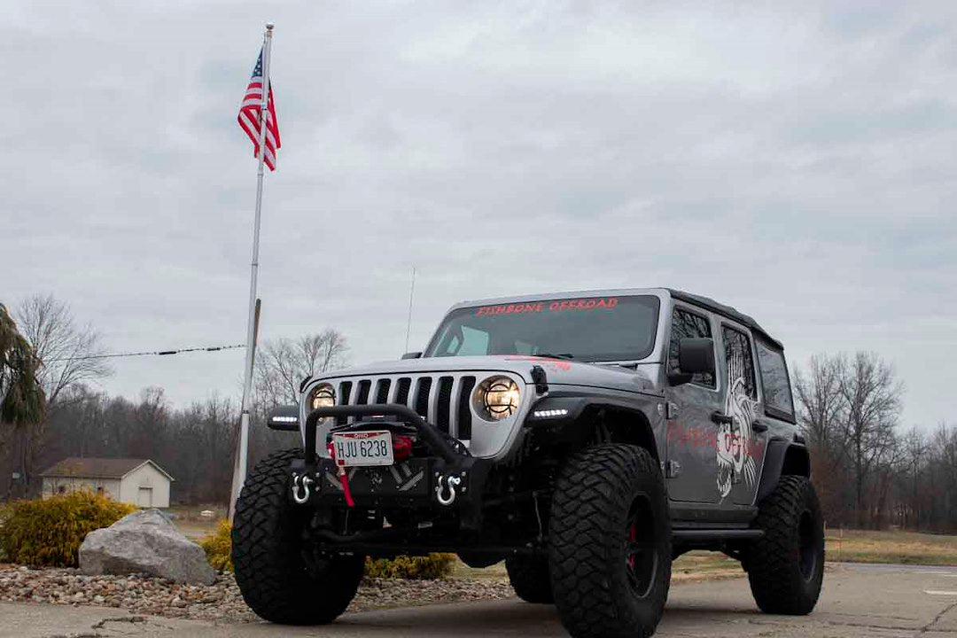 Product of Fishbone Offroad FB22341 Barracuda Steel Powder Coated Bumper 