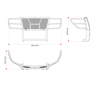 Black Horse Offroad Ru-Nixd16-B-Kit Grille Guard||ru-Nixd16-B-Kit_11.Jpg||95||blkrunixd16bk||2239334