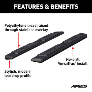 Product of Aries 2057975 Black Powder Coated Running Board 
