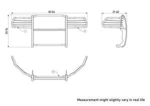 Black Horse Offroad 17dg109ma Grille Guard||17dg109ma_9.Jpeg||93||blk17dg109ma||1641125