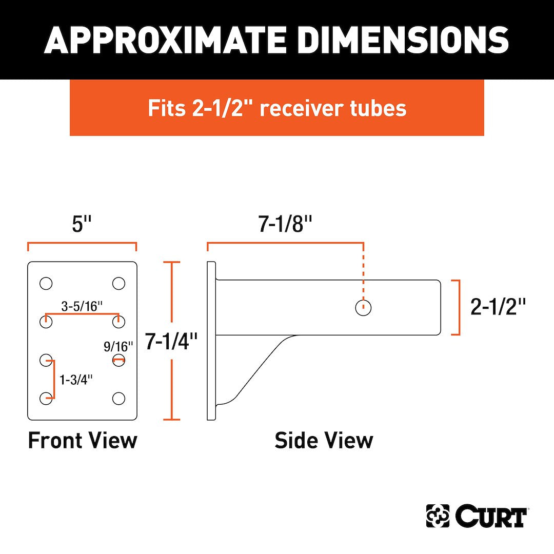 Product of Curt 48348 Pintle Hook Mounting Plate