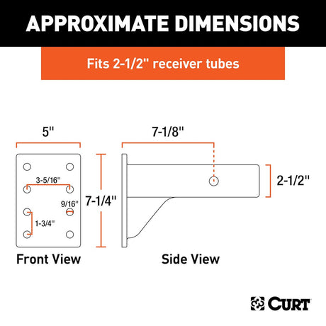 Product of Curt 48348 Pintle Hook Mounting Plate