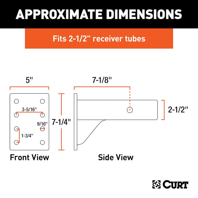Product of Curt 48348 Pintle Hook Mounting Plate