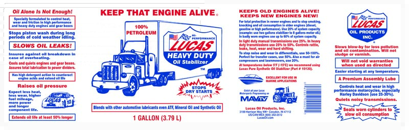 Product of Lucas Oil 10002 Oil Additive