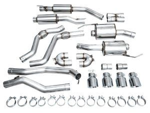 Product of AWE Tuning 3015-42625 Touring Edition Cat-Back System Dual Exhaust System Kit 