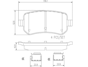 Brembo P24080n Brake Pad||p24080n_2.Jpg||86||brmp24080n||2091679
