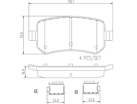 Brembo P24080n Brake Pad||p24080n_2.Jpg||86||brmp24080n||2091679