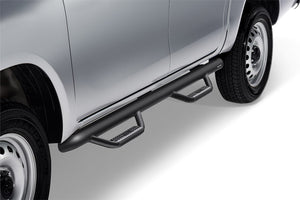 Product of N-Fab T1580CC-TX Black Matte Textured Powder Coated Round Nerf Bar - Truck Wheel To Wheel 