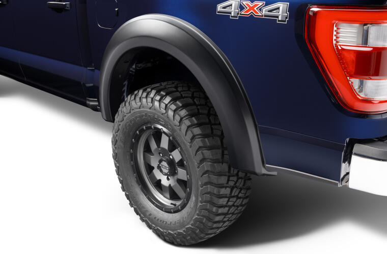 Product of Bushwacker 20136-02 Non-Exposed Fasteners Black Fender Flare - Set Of 2 