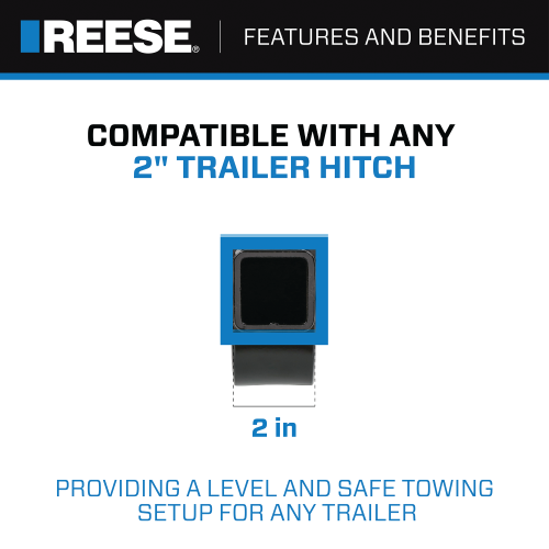 Product of Reese 2117511 2 Inch Receiver Trailer Hitch Ball Mount 