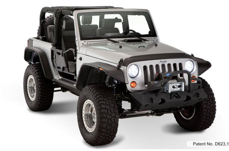 Product of Bushwacker 10919-07 Non-Exposed Fasteners Black Fender Flare - Set Of 4 