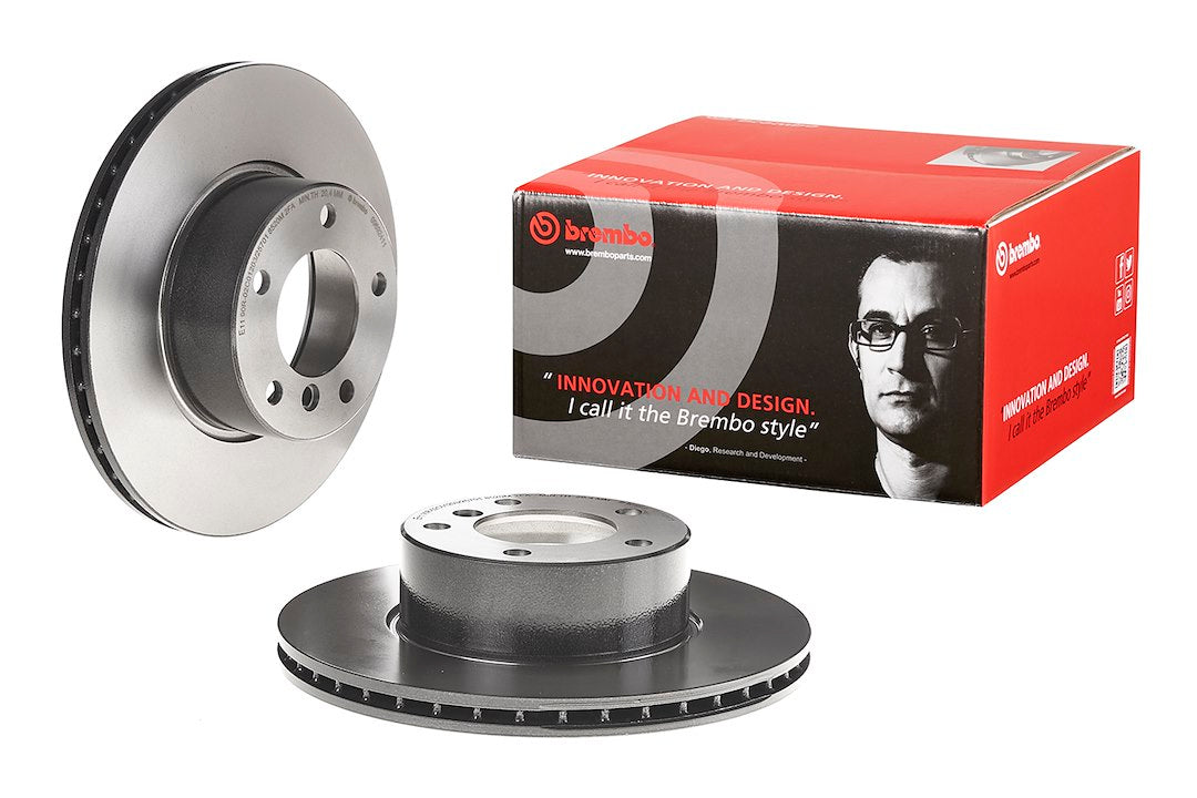 Product of Brembo 09692411C02 Vented 1 Piece Brake Rotor 