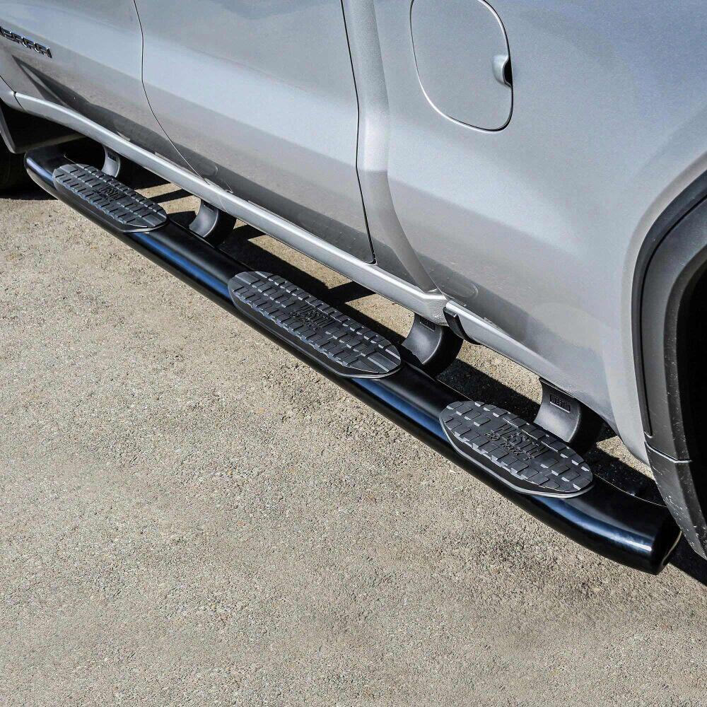Product of Westin Automotive 21-534715 Black Powder Coated Oval Nerf Bar - Truck Wheel To Wheel 