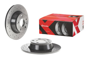 Product of Brembo 0897691XC02 Xtra Solid Cross Drilled 1 Piece Brake Rotor 