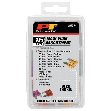 Performance Tool W5374 Fuse Assortment||w5374_1.Jpg||86||ptlw5374||2061930