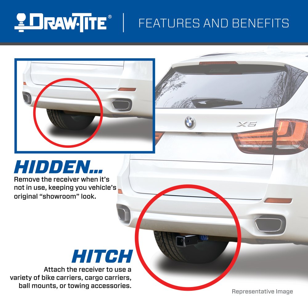 Product of Draw-Tite 76907 Class III Trailer Hitch Rear w/ 2 Inch Receiver 