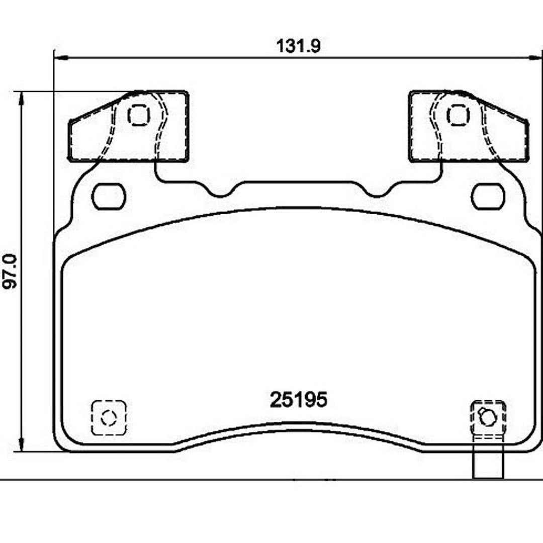 Product of Brembo P10064 Brake Pad - Set Of 4 