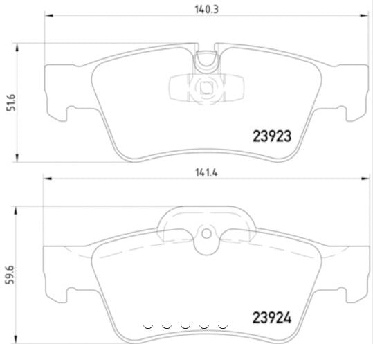 Product of Hella 355011421 Brake Pad - 