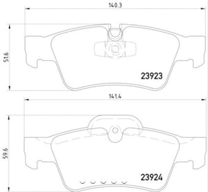 Product of Hella 355011421 Brake Pad - 