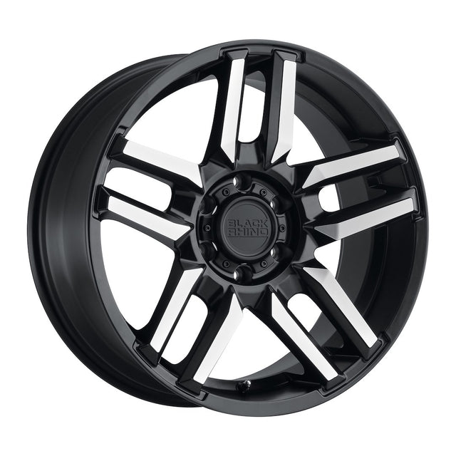 Product of Black Rhino Wheels 20x9 Black With Natural Face Wheel - 5x5.00 Bolt Pattern 