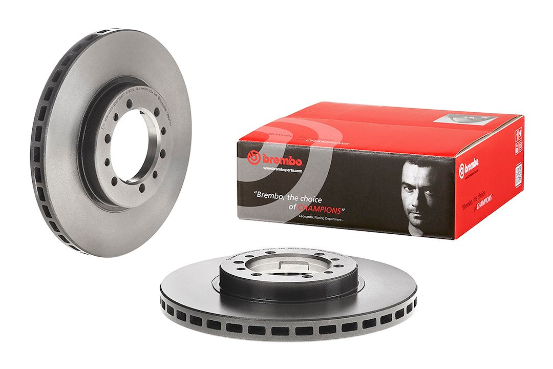 Product of Brembo 09807111C02 Vented 1 Piece Brake Rotor 