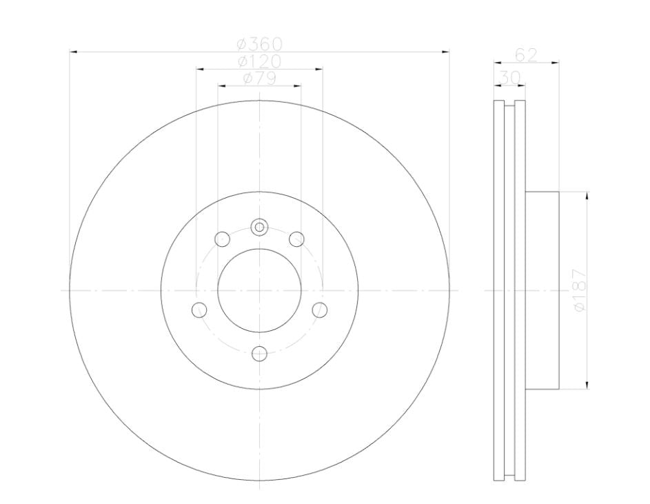 Product of Hella 355122922  Brake Rotor 
