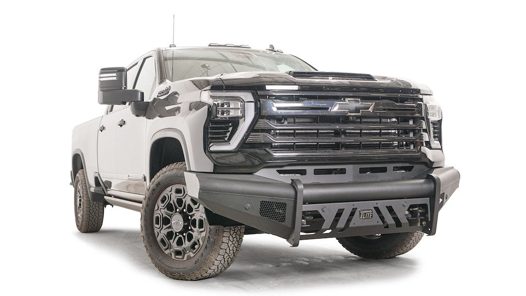 Product of Fab Fours CH24-Q6161-1 Black Steel Elite Steel Matte Powder Coated Bumper 
