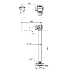 Taco T10-3000-6 Boat Sunshade Mount||t10-3000-6_2.Jpeg||87||t9at1030006||1046493