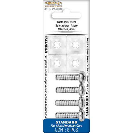 Cruiser 80230 License Plate Mounting Hardware||80230_P01-Fasteners_Standard-Steel-Inpack.Jpg||86||c3480230||852686
