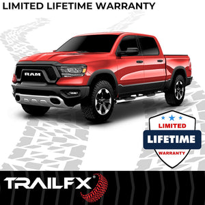 Product of TrailFX A7056S TFX 5" Oval Straight Side Bars Nerf Bar With Surface Steps 