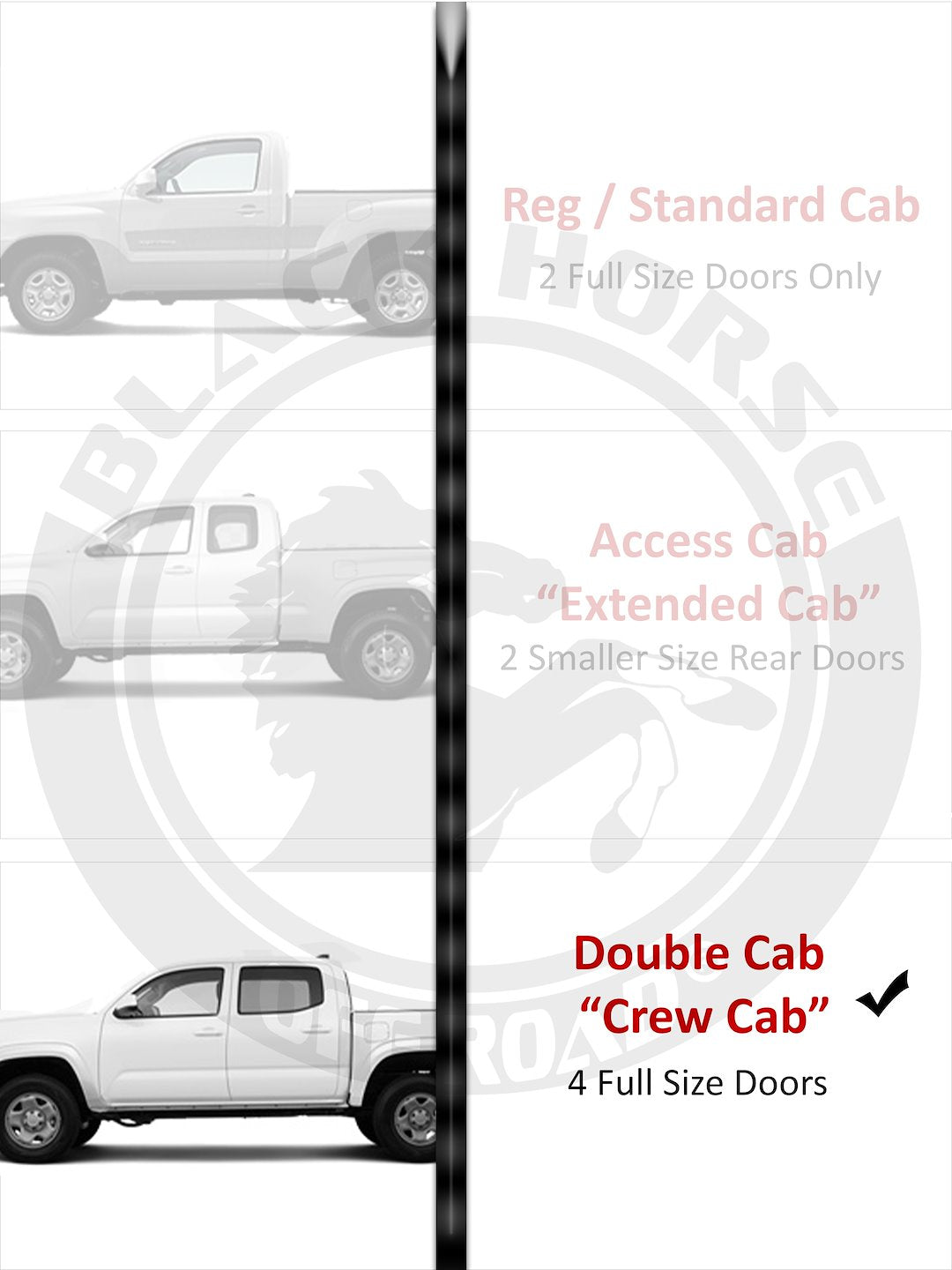 Product of Black Horse Offroad TR-T585S Transporter Running Board 