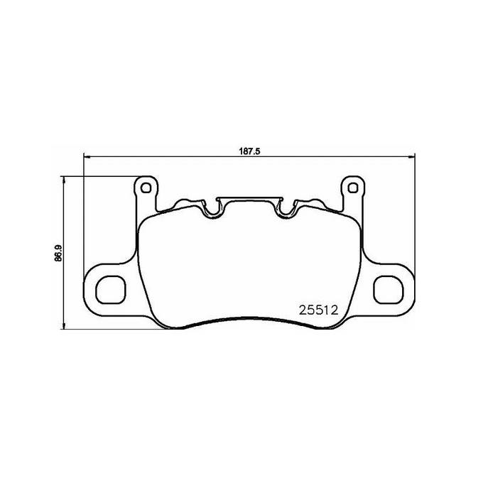 Product of Brembo P65037 Brake Pad - Set Of 4 