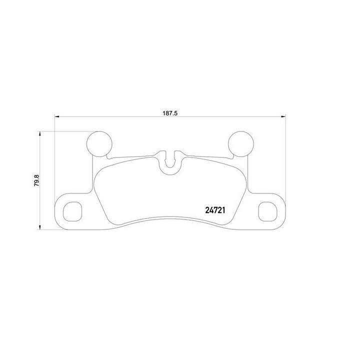 Product of Brembo P65027 Brake Pad - Set Of 4 