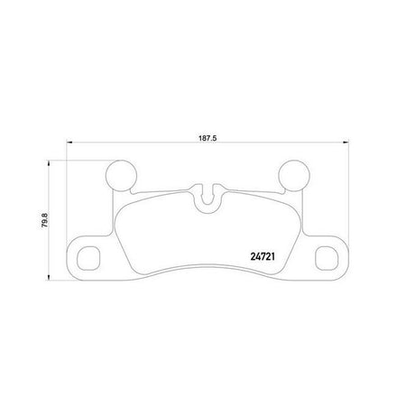 Product of Brembo P65027 Brake Pad - Set Of 4 