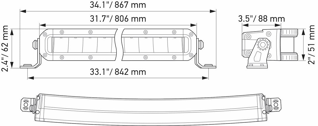 Product of Hella 358197511 Light Bar 