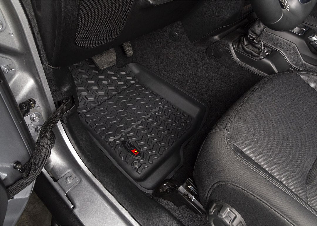 Product of Rugged Ridge 12987.05 Black Thermoplastic Floor Liner 