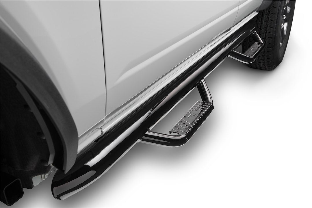 Product of N-Fab F2172B W2W Series Nerf Bar With Drop Down Steps 