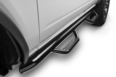 Product of N-Fab F2172B W2W Series Nerf Bar With Drop Down Steps 